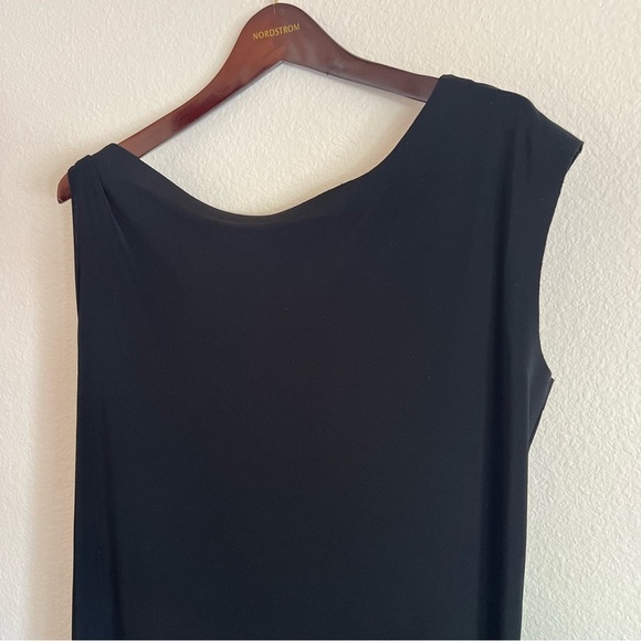 Norma Kamali Drop Shoulder Sheath Dress, black, stretchy jersey, size S - Picture 6 of 12
